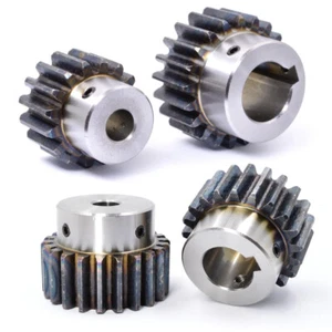 Spur Gear 45# Carbon Steel 2 Modulus 12-24 Teeth Transmission Gears Motor Gear - Picture 1 of 7