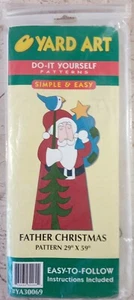 Yard Art Vtg 90s FATHER CHRISTMAS Do-It Yourself Pattern Woodwork #69 29" x 59" - Picture 1 of 3
