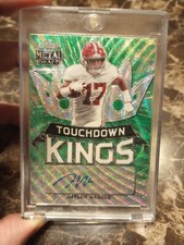 Jaylen Waddle AUTOGRAPH /5 Ultra Rare Look!!! Touchdown King Leaf Draft Dolphins