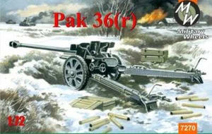 WWII German antitank gun 76-mm Pak-36(r) model scale 1/72 Military Wheels 7270 - Picture 1 of 12