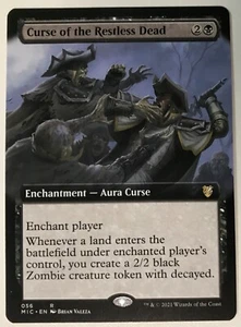 *extended art CURSE OF THE RESTLESS DEAD Innistrad Midnight Hunt MTG Magic - Picture 1 of 1