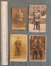 4x WW1 German soldier photos wearing Pickelhaube circa 1914-1916