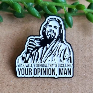 The Big Lebowski Enamel Pin badge - The Dude Quote Movie Film metal pin gift - Picture 1 of 2