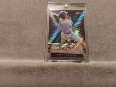 RARE 2019 BOBBY WITT JR Leaf Metal Draft Black Autograph Card Auto #4/7 - Image 1 of 2