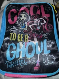Monster High Lunch Bag Deluxe Insulated Cool to be a Ghoul NEW Rare NWT - Picture 1 of 6