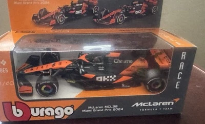 1/43 Burago OSCAR PIASTRI 2024 MCLAREN MCL38 GRAN PREMIO DE MIAMI Foto 1 de 4