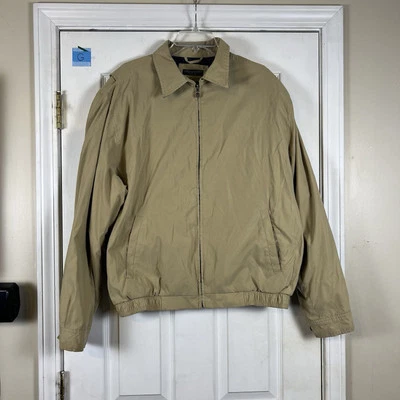 Vintage Lyle & Scott Jacket Mens Large Beige Windbreaker Full Zip Pullover Golf - Image 1 of 4