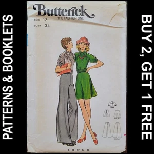 Vintage Butterick Top/Skirt/Pants Pattern #3300 Size 12 CUT - Picture 1 of 7