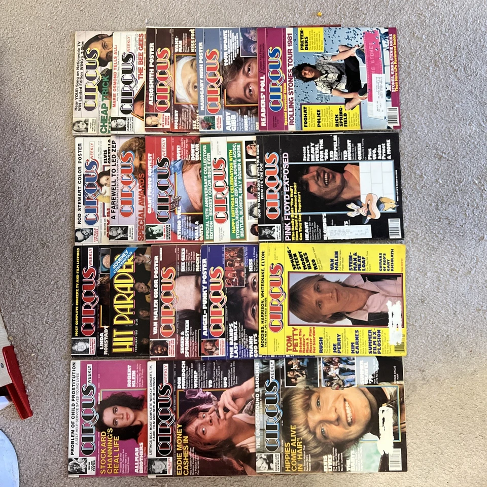 Circus Magazine Huge 18 Issue lot Vintage 1978-81 * Bee Gees * Petty * Sex - Image 1 of 4