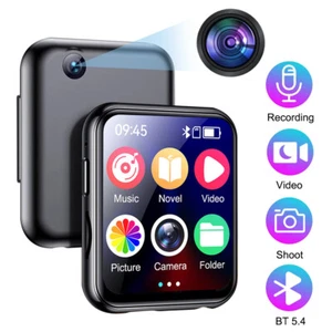*Reproductor de MP3 Bluetooth con cámara Pantalla táctil Reproductor de música Soporta hasta 128 GB - Imagen 1 de 21