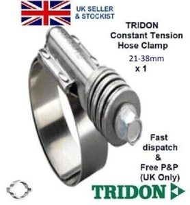 GENUINE TRIDON CONSTANT TENSION HOSE CLIP 21-38mm X 1 (847016 O-STK) - Picture 1 of 13