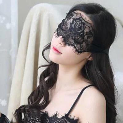Eye Mask Lace Blindfold Couple Women Sexy Bondage Blinder Fancy Party Gift - Image 1 of 2