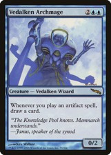 Vedalken Archmage Mirrodin HEAVILY PLD Blue Rare MAGIC GATHERING CARD ABUGames