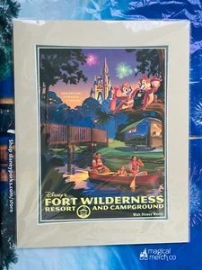 Disney Parks Fort Wilderness Campgrounds Resort Chip Dale 18” x 14” Print New - Picture 1 of 1