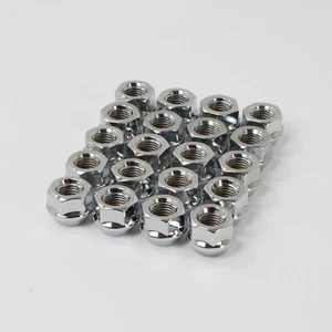20 x 19MM Chrome Open Wheel Nuts 7/16" Thread Pitch UNF - Picture 1 of 2