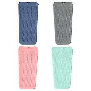 Travel Silicone Hair Straightener Pad Heat Insulation Mat Perm Styling Tool - Picture 1 of 16
