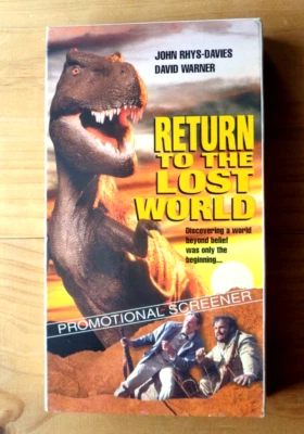 Return To The Lost World 1992 VHS tape Promo Screener John Rhys-Davies Dinosaur - Image 1 of 4