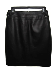 Falda lápiz para mujer Valerie separates cuero genuino talla 4 negra usada - Imagen 1 de 3
