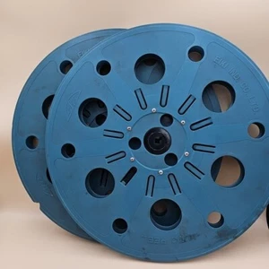 Lot of 2 Movie Eiki Auto Load 16mm Take Up Film Reel 15” Diameter 2000’ Vintage  - Picture 1 of 11