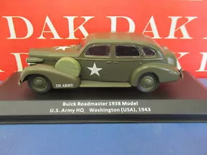 Die cast 1/43 Modellino Auto Buick Roadmaster 1938 Model US Army HQ USA 1943 - Foto 1 di 4
