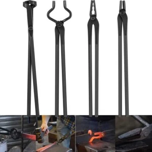 Juego de 4 pinzas para hacer cuchillos herrero cuchillo yunque tornillo forja - Imagen 1 de 7