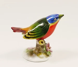 Lovely Bright Royal Adderley Doulton Painted Bunting Bone China Figure - Picture 1 of 4