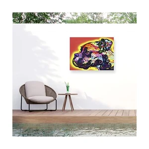 Trademark Fine Art ' Profile Boxer ' Outdoor Canvas by Dean Russo 35x47 - Picture 1 of 4