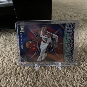 2019-20 Donruss Optic Damian Lillard Blue Fantasy Stars Prizm SP #40/85 - Picture 1 of 2