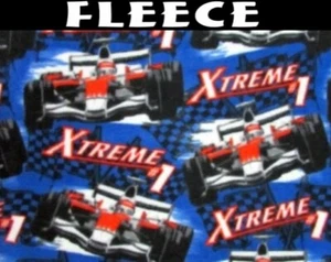 X-treme Racing Polar Fleece Fabric by the Yard - Picture 1 of 1