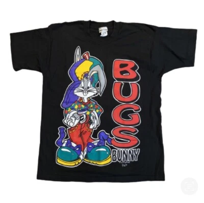 VTG 1993 Looney Tunes Bugs Bunny Hip Hop Tee Shirt One Size XL/2XL Single Stitch - Image 1 of 4