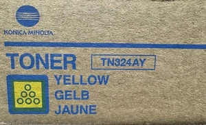 Genuine Konica Minolta TN324AY 9A8DA23K) Yellow Toner Cartridge - NEW SEALED - Picture 1 of 1