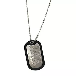 Collana con Piastrina Militare Inox INCISA e Personalizzata Dog Tags Softair - Foto 1 di 4