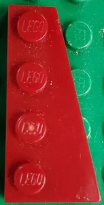 Lego Part 41769 63330 Wedge Plate 4 x 2 Right Dark Red - Picture 1 of 2