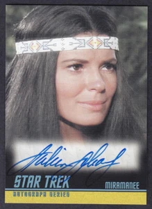 STAR TREK TOS 40th ANNIVERSARY AUTOGRAPH SABRINA SCHARF AS MIRAMANEE A207 - Zdjęcie 1 z 2