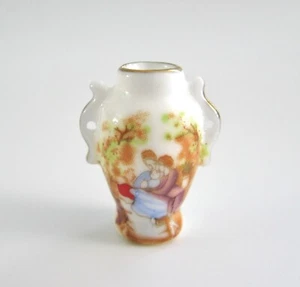 casa delle bambole casa delle bambole miniatura VASO PORCELLANA VITTORIANA UOMO DONNA IMMAGINE #4 - Foto 1 di 2