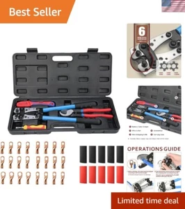 iCrimp Battery Cable Lug Crimping Tool Kit For Copper Lugs Awg 8-1/0,Battery ... - Picture 1 of 10