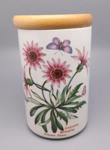 Jardín Botánico Portmeirion Bote Tarro de Almacenamiento Tapa de Madera Falta Sello de Goma - Imagen 1 de 9