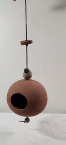 Ceramic Earthen Round Bird House by Stan Bitters circa 1980's - Picture 1 of 6