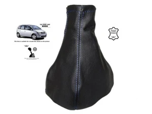Faltenbalg Schalthebel für Opel Meriva A 2003-2010 Leder Surpiq Blau - Bild 1 von 5