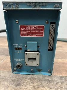 KING KWX40 WEATHER RADAR SYSTEM /KT44 RCVR/XMTR With Antenna - Bild 1 von 9