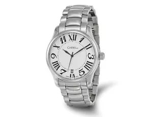 Chisel Stainless Steel White Dial Analog Watch with Steel Band - Picture 1 of 3