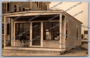Antike 1913 RPPC Schaufenster Brockton Massachusetts Echt Foto Postkarte - Bild 1 von 14