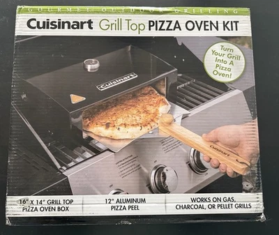 Новый!  Печь для пиццы Cuisinart Grill Top в комплекте CPO-700.  Никогда не открывался! - Изображение 1 из 2