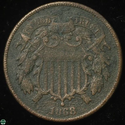 1868 Two Cent Piece - Very Good Details - Image 1 of 2