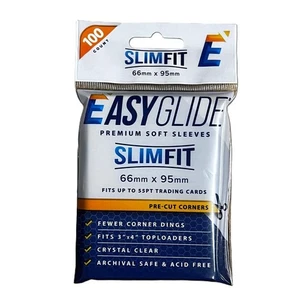 Card Shellz Easy Glide Soft Sleeves - Slim Fit up to 55PT - Pre-Cut Corners - Picture 1 of 6