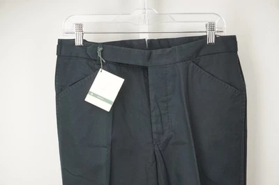 Pantalones Luigi Borrelli Azul Oscuro 100% Algodón Talla 48 NUEVO Foto 1 de 4