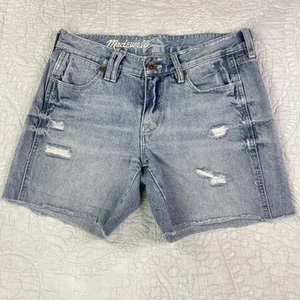 Pantaloncini corti donna Madewell taglia 24 vita alta/media denim lunghezza media invecchiati - Foto 1 di 12