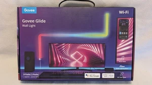 Govee Glide Wall Light 8- Segment 2- Corner Piece Pack  H6062 Wi-Fi - Picture 1 of 5