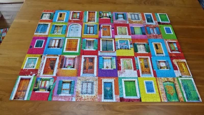 KODAK Premium Puzzle - Colorful Windows And Doors Of Burano 1500 Piece Complete - Image 1 of 4