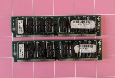 64MB 2x32MB 72-pin Simm EDO APACER 7R.C2240.164 Memory Kit 60ns 8Mx32 5V 72Pin - Image 1 of 3